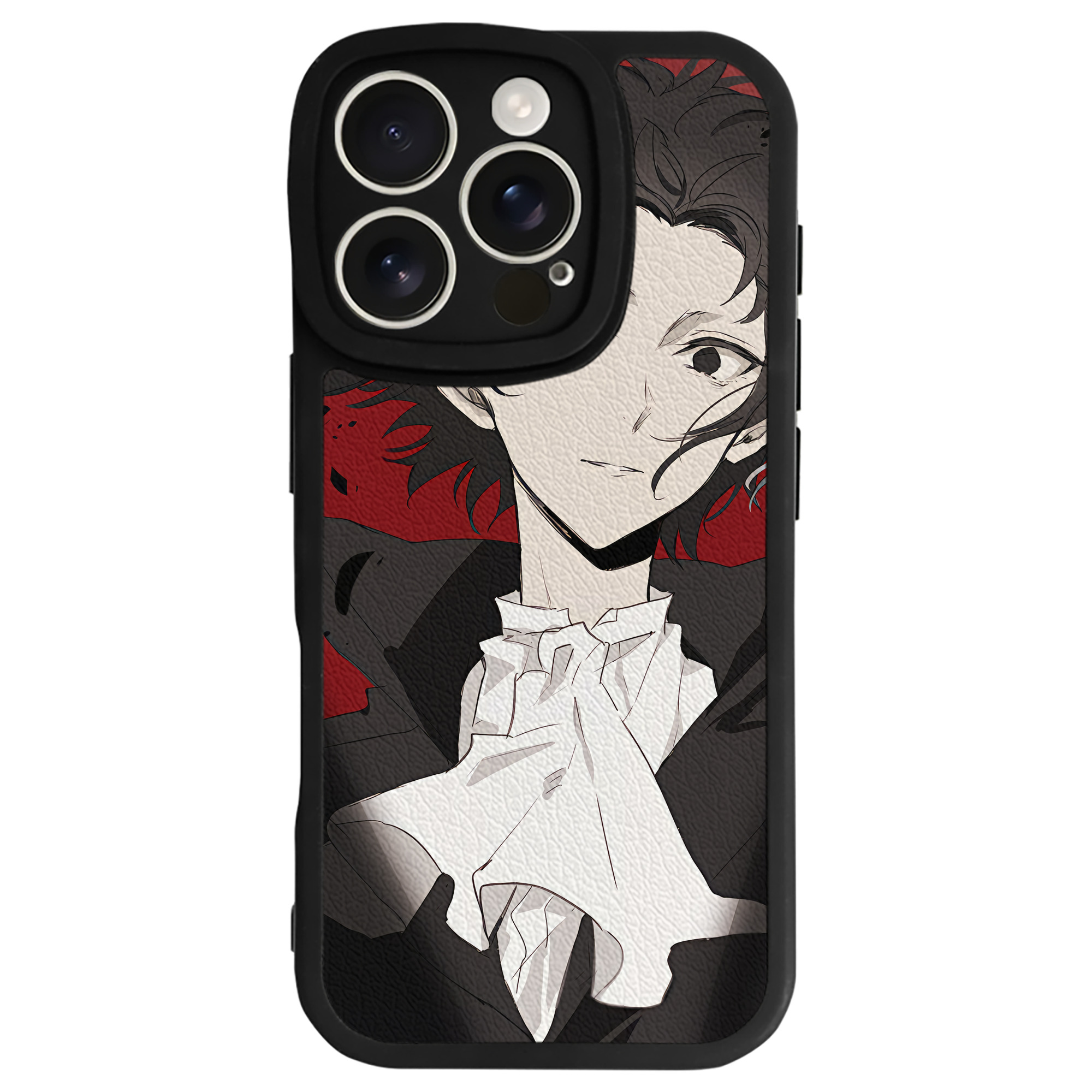 （画像用） 文豪ストレイドッグス Bungo Stray Dogs 【iPhone 16シリーズ対応】シリコンスマホケース（レザー調） 材質：シリコン